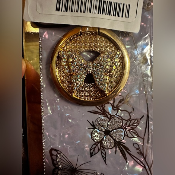 AmazFCCY Galaxy A54 5G Kickstand Case, Cute Bling Sparkle Rhinestones Butterfly - Picture 4 of 5